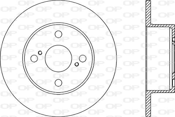 OPEN PARTS Тормозной диск BDR2044.10